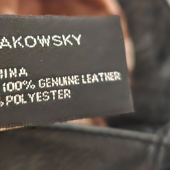 B Makowsky Elegant Womens Genuine Black Leather Hobo Bag Purse Medium - Picture 7 of 7